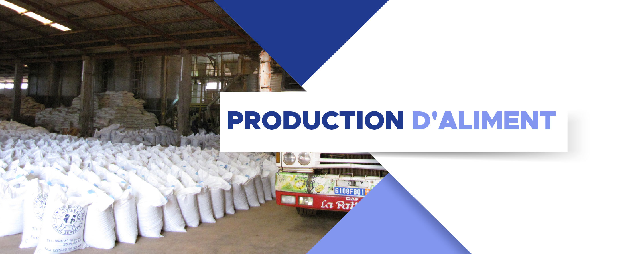 PRODUCTION D'ALIMENT DE VOLAILLE